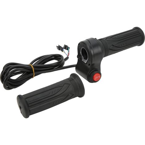 Drehgasgriff, niedrige, mittlere und hohe Geschwindigkeiten, 12 V bis 99 V, mit Knopf für Geländemotorräder und Elektrofahrzeuge (1/5)