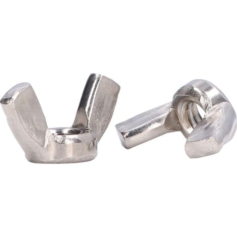 Lot de 50 écrous à ailettes M3 acier inox A2-70 DIN 315 fixation mobilier matériel visserie (1/5)