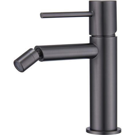 Mice - Grifo de bide - Monomando de griferia para WC agua Fria/Caliente -  Grifo higienico color Black Gun Metal - BDM039-2BGM (1/2)