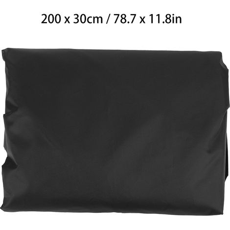 Schutzhülle für Whirlpool und Badewanne im Außenbereich – Wasserdichte und staubdichte Polyesterabdeckung – Schwarz, 200 cm x 30 cm