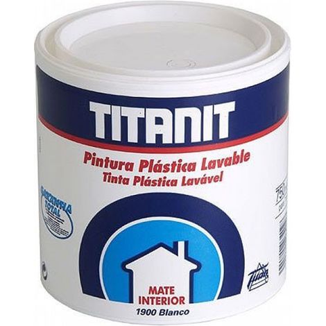Peinture Lavable Titanit Blanc Mat Haute Lavabilité, Blanc Mat, Intérieur - Titan