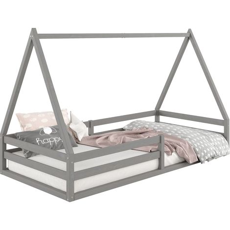 Lit cabane SILA Gris 90x200 cm (1/5)