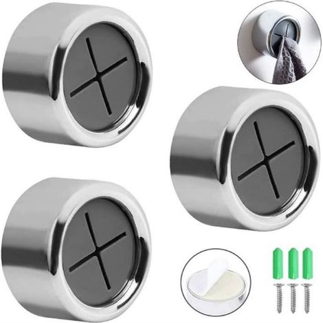 Accroche Torchon - ABS Écologique - Ventouse - Pour Cuisine Salle De Bain Douche - 3 Pièces