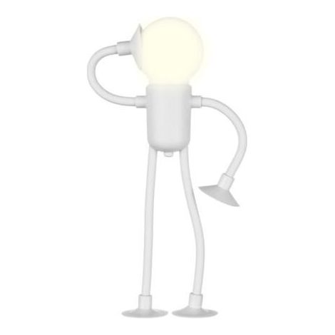 Veilleuse À Ventouse - Lampe Bonhomme Ampoule Mignonne - Veilleuse De Sport Drôle De Forme Variable Torsion Extensible Convient pour Chambres, Dortoirs, Bureaux Et Salles De Bains (1/5)