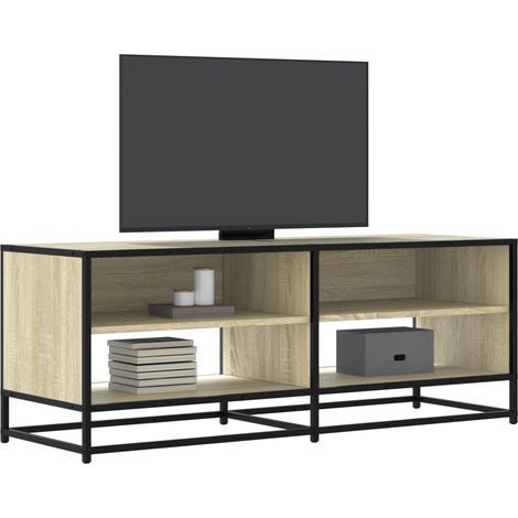 TV-Schrank Sonoma-Eiche 120,5x40x46 cm Holzwerkstoff und Metall