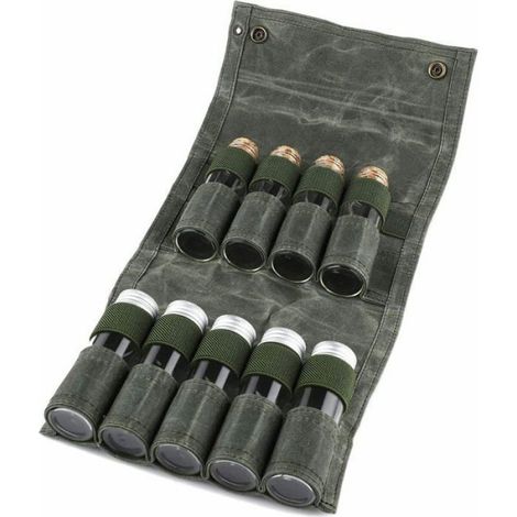 Sac D'epices - 38,5 X 19,5 Cm - Tissu Oxford 600D - Avec Pot Epices En Verre - 1 Unite (1/4)