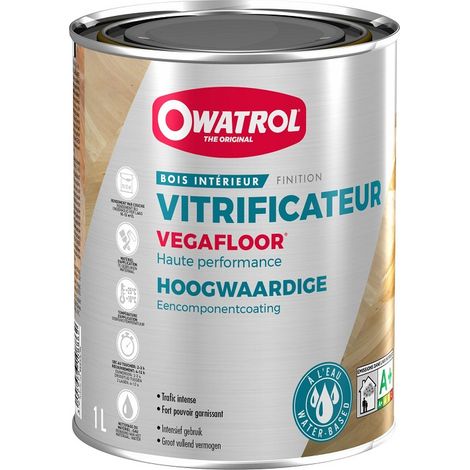 Owatrol – Vitrificateur PU monocomposant incolore pour parquet – Finition satinée – 1 litre – Résistant aux produits ammoniaqués - owp12