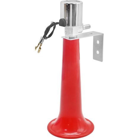 Klaxons de camion à air super puissants 12 V 24 V, sifflet turc universel, klaxons à air puissants 120 DB±5 pour camion rouge (1/5)
