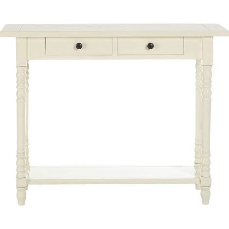 Interiors by Premier Console Table for Hallway, Pine Wood Hallway Table for Home Décor, Wood Table with 2 Drawers for Office (1/5)