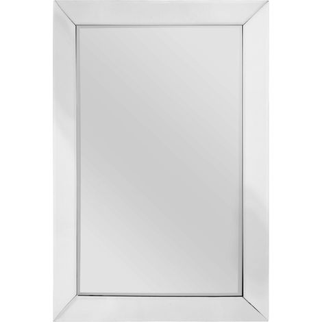Premier Housewares Rectangular Mirrored Wall Mirror - 90cm (1/2)