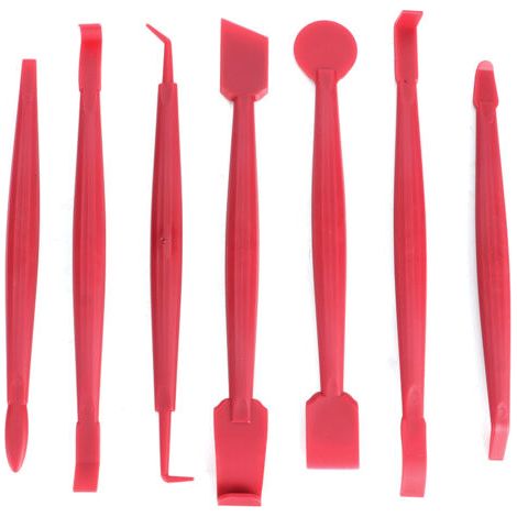 DEESSE SHOP-Outil de fermeture de bord pour Film Automobile, changement de couleur, grattoir pour vêtements de voiture, 7 pièces. (1/5)