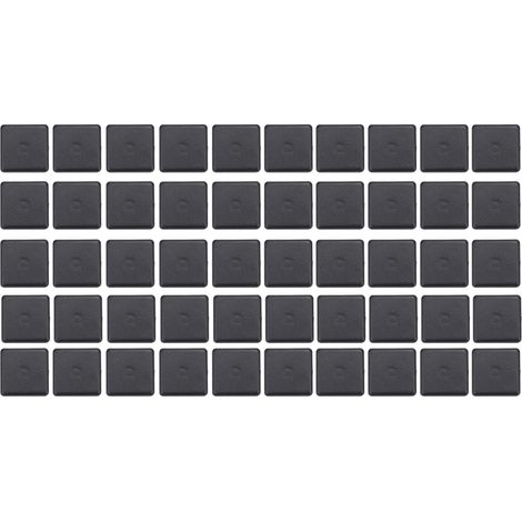 50 embouts de fixation en plastique noir pour profilés aluminium standard 2020/3030/4040 (1/5)
