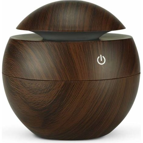 Humidificateur à ultrasons 130 ml USB, brume fraîche ultra silencieuse avec LED 7 couleurs, diffuseur d'arômes (DC 5 V 3 W) Humidificateur d'ambiance (1/5)
