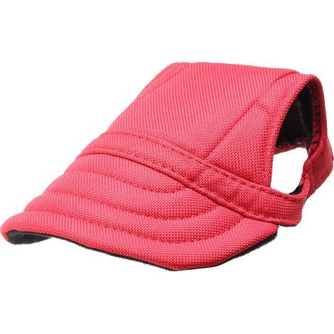 Casquette de baseball stylée pour chien, taille M, couleur rouge, pour un look sportif et décontracté (1/5)
