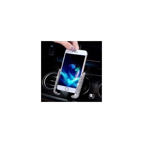 Support de téléphone de voiture Mini tableau de bord de voiture évent support de téléphone automatique universel réglable à 360 ° support de téléphone de voiture support de téléphone accessoires (diam (1/5)