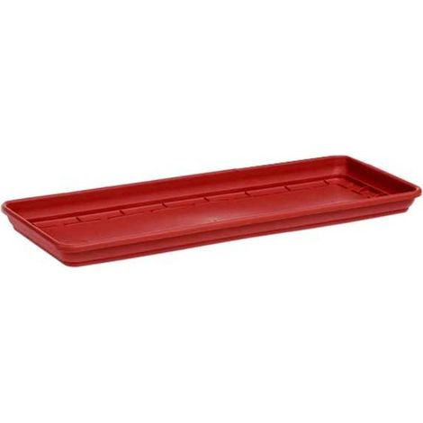 Stefanplast – Soucoupe rectangulaire en faïence 60x17cm – Résistante jusqu'à -20°C – Pour balcon et jardin – Série méditerranéenne