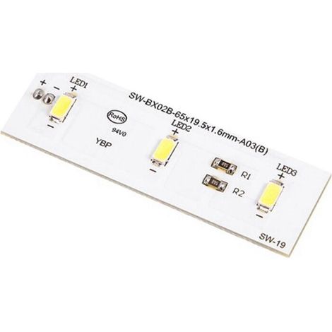Plaque Éclairage LED pour Réfrigérateur Compatible ZBE2350HCA Lot de 2 Pièces