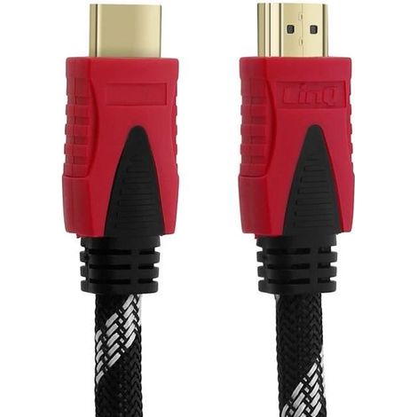 Câble Vidéo HDMI - LinQ - 15m - 4K - Full HD - Mâle/Mâle (1/4)