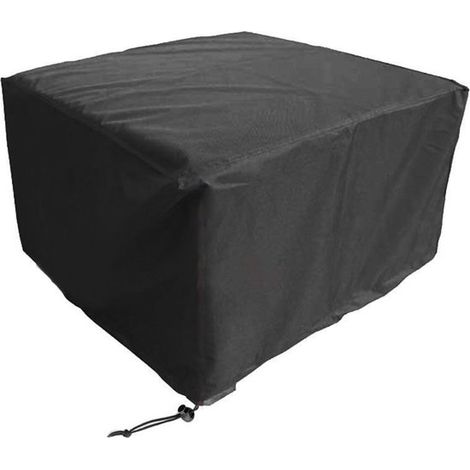 Telo di copertura per mobili da giardino - Tovaglia da esterno - Tessuto Oxford - Telo protettivo impermeabile per mobili da giardino - Telo da giardino - 12012074 cm - Nero (1/5)
