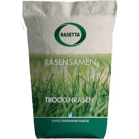 Stroetmann Rasetta - Gazon pour sols secs, 10 kg, adapté aux sols secs, aspect hirsute (1/5)