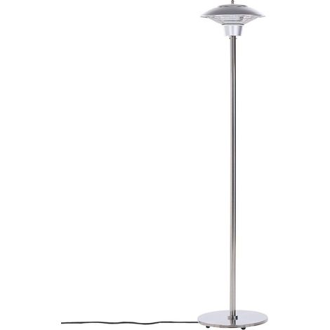 Estufa eléctrica de metal plateado 1500 W aluminio jardín patio exterior aire libre Aksja