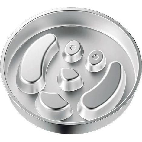 Gamelle en acier inoxydable pour aliments lents, bassine antidérapante pour chien, gamelle anti-choc et grande capacité pour chat, modèle 201 os