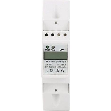 Green Mobility-Compteur d'énergie numérique monobloc DD M35SC Compteur ferroviaire LCD Compteur électrique monophasé monobloc I304898 (1/5)