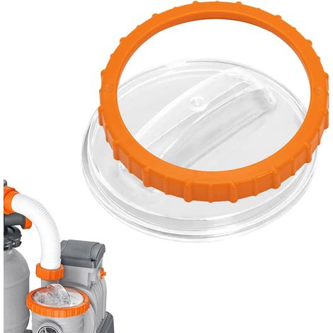 Pièces de Rechange pour Filtre à Sable de Pompe de Piscine pour Pompes à Filtre Bestway Flowclear, P07018 écrou + P07019 Couvercle pour 58486 58497 58499 P6561ASS16 Pompes à Filtre système