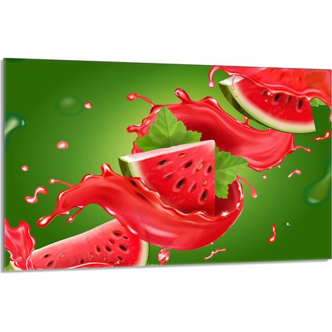 Glas-Herdplattenschutz 80x52 Wassermelone (1/5)
