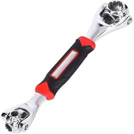 1 x 52 in 1 Adjustable Wrench for Auto Mechanic, Stainless Steel Rotary Repair Tools, Universal Wrench, Universal Wrench, Multi-Function Wrench. (1/5)