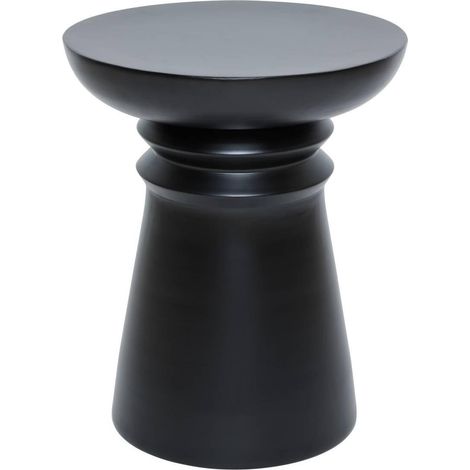 Table d'Appoint Totem "Jaya" 43cm Noir (1/5)