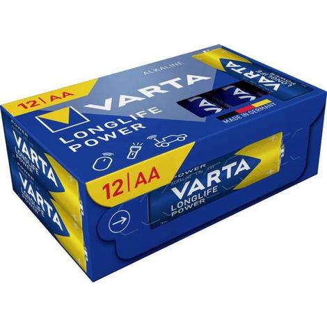 Varta Longlife Power AA Cube Pack12 Pile LR6 (AA) alcaline(s) 1.5 V 12 pc(s)