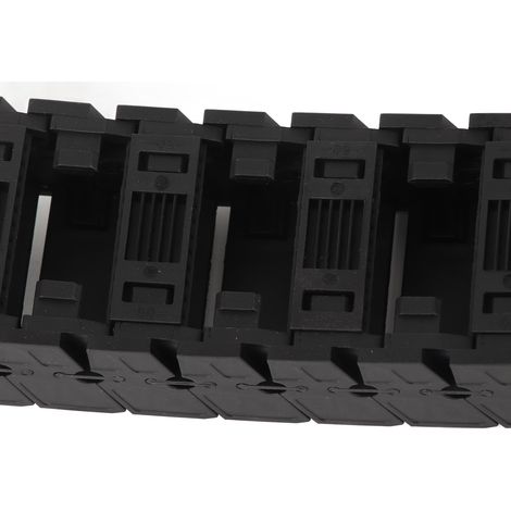 Chaîne porte-câbles silencieuse en nylon, assemblage démontable, type pont S25x50, 1 mètre, pour guidage de câbles (1/5)