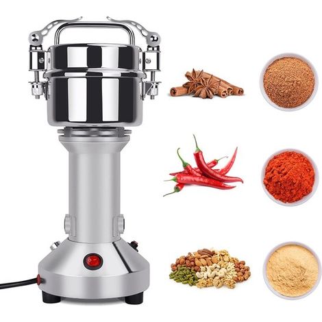 Moulin à grains électrique - 150 g - Argent (1/5)