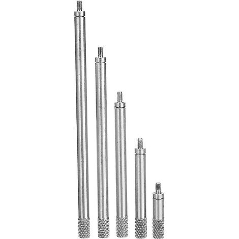 Ensemble de 5 tiges d'extension pour comparateur numérique HSS, diamètres M2.5, 20, 40, 60, 80 et 100 mm. (1/5)