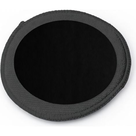 Estropajo de arcilla redondo de rayas negro (1/5)