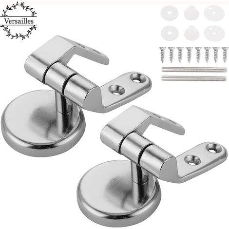 Charniere Abattant WC Fixations de Remplacement Charniere Abattant En Alliage De Zinc WC Siège Charnière pour bois Résine MDF Abattant WC Versailles