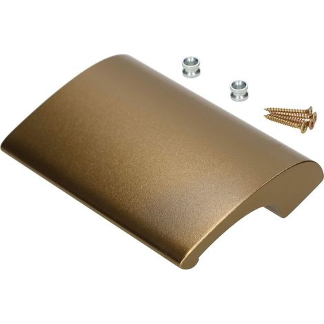 Poignée de porte de balcon en aluminium anodisé - Bronze - Poignée de porte de terrasse de luxe - Sécurité - Fumée - Poignée universelle (1/5)