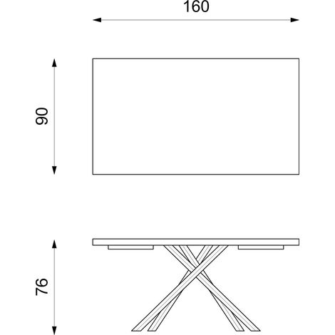 Tavolo Allungabile 160-240 x 90 cm - Spike (1/5)
