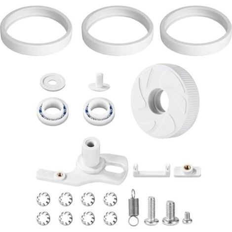 1 Kit De Remplacement Nettoyeur Piscine Polaris 180 280, Pièces ABS, Roues C10, Arbre Oscillant C16 (1/4)