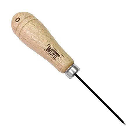 WUTO punzon n.0 7700 m/madera , Punzón 7700.
- Tamaño: Nº0-2,20 x 6 mm.
- Barra metálica alargada, estrecha y acabada en punta.
- Mango de madera. (1/2)