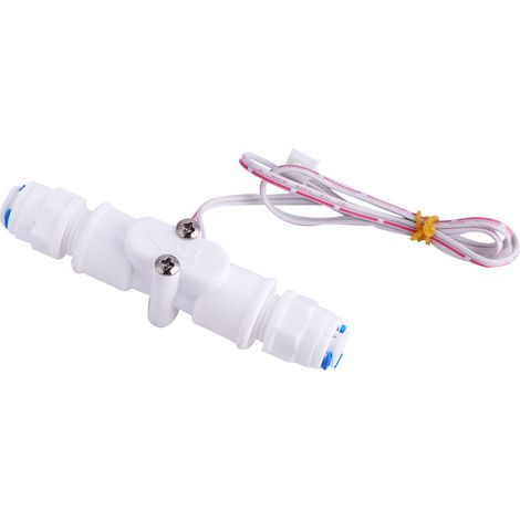 Capteur de débit d'eau G1/4 précis et fiable, interrupteur de flux en PE, contrôle de débit sain, compatible avec les systèmes de filtration et arrosage, haute précision. (1/5)