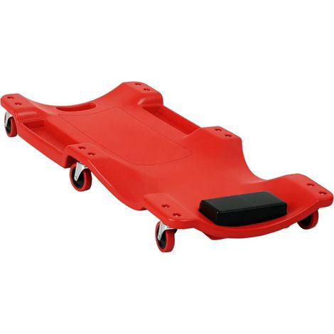 Carrello Sottovettura Auto Meccanico Officina 90cm 120KG Rullante 6 ruote PVC (1/5)