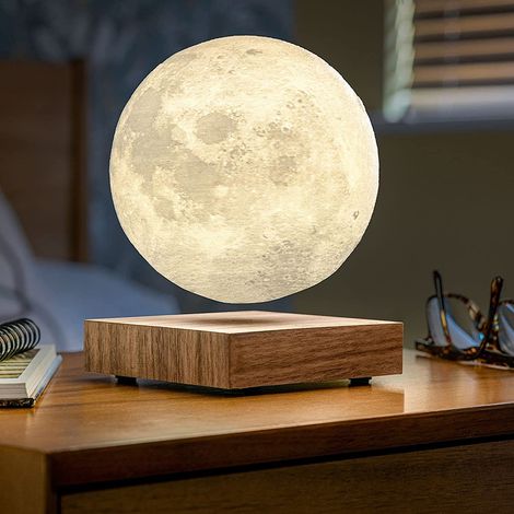 Lampada a led con luna levitante magnetica gravità cambia 3 colori luce (1/4)