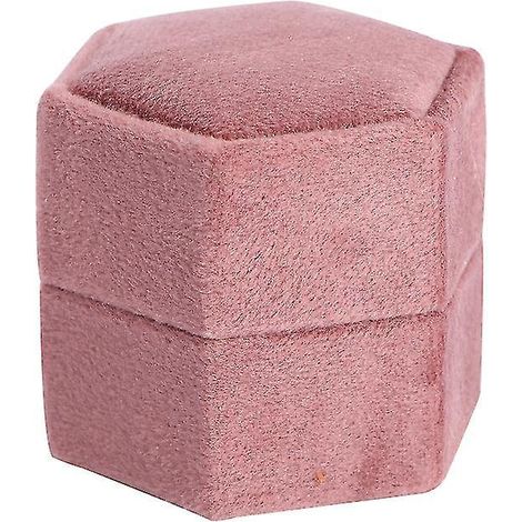 Boîte de rangement en velours et ABS pour bagues