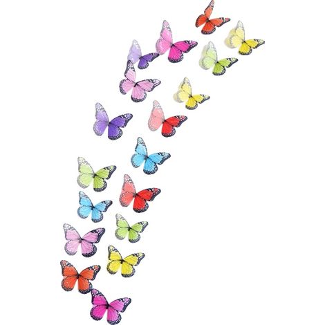 Autocollant mural, design de papillon 3D, décoration moderne pour la maison, 2 (1/2)