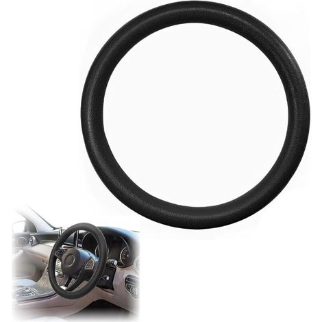 Housse Volant - Silicone Antidérapant - Pour Volant 33 À 42 Cm - Noir - 1 Pièce (1/5)