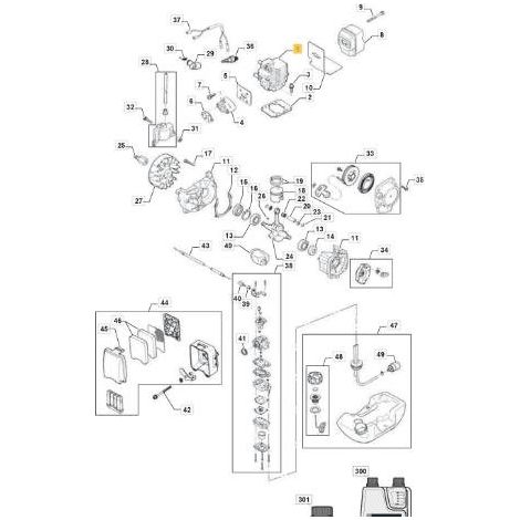 CILINDRO 5580-12110 -RDC ORIGINALE STIGA - 123071007/0