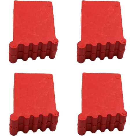 Set di 4 copripiedini per scala, 25 x 50 cm, piedini in gomma antiscivolo, per scala telescopica, copripiedini di ricambio in gomma (1/5)