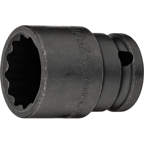 Douille à chocs 900SZ-24 ∙ Carré creux 1/2 pouce (12,5 mm) ∙ Profil Traction à 12 pans extérieurs ∙ Taille 24 mm (1/5)